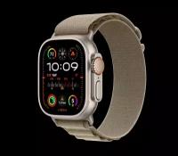 Apple Watch Ultra 2 49mm Alpine Loop Titanium Olive