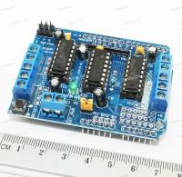 Motor Drive Shield L293D for Arduino, Плата расширения, WZE, (2 шаговых или 2 серво или 4 коллекторных (DC))