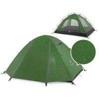 Палатка Naturehike P-Series Aluminum Pole Tent 210T65D, трехместная, темно-зеленая NH18Z033-P