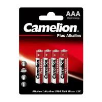 Батарейка AAA - Camelion Alkaline Plus LR03 LR03-BP4 (4 штуки)