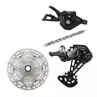 Групсет Shimano Deore M6100, 10-51T, 12ск. (без цепи, манетка без индикатора)