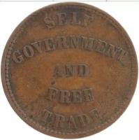 Клуб Нумизмат Монета 1/2 пенни Острова Принца Эдварда 1857 года Бронза Токен