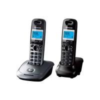 Радиотелефон Panasonic KX-TG2512RU1 серый металлик (2шт)