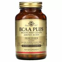 Solgar, BCAA Plus, Free Form, 100 Vegetable Capsules