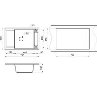 Кухонная мойка Granula GR-7806 черный