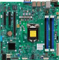 Материнская плата Supermicro X10SLL-F mATX LGA1150 Intel C222 Express 2xSATA3, 4хSATA2, 6хUSB 2.0, 2хUSB 3.0, 1хVGA, 1хPCI-E 3.0 x8 (in x16 slot), 1хPCI-E 3.0x8, 1хPCI-E 2.0 x4 (OEM)