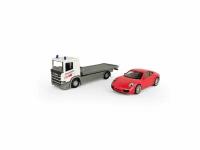 Набор WELLY Грузовик Scania (1:57), Porsche 911 Carrera S (1:43)