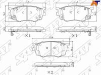 Колодки тормозные перед MAZDA 626 97-02 PREMACY 99-05 SAT ST-28-0065