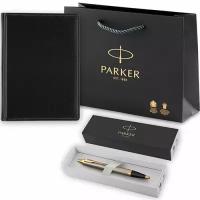 1931670MAL Набор Parker (Паркер) IM Brushed Metal GT из шариковой ручки и ежедневника черного цвета