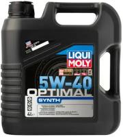 Масло моторное LIQUI MOLY SAE 5W40 Optimal Synth 4 л 3926 синтетическое, бут