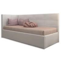 Кровать Неаполь угловой 120х200 см, цвет и материал на выбор