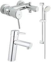 Комплект смесителей Grohe Concetto 32211001 + 23451001 + 27924001