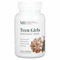 Michael&#x27;s Naturopathic, Таблетки для девочек-подростков, ежедневные поливитамины, 90 вегетарианских таблеток