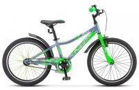 Подростковый велосипед STELS Pilot 210 20"*11" Z010, цвет серый/салатовый