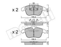 METELLI 2206754 Колодки тормозные JAGUAR XK/XF 03- перед