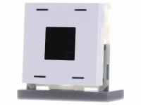 KNX Push Button Smart 63 4-кратный с цветным дисплеем, глянцевое покрытие Studio white BE-TAS6304.01