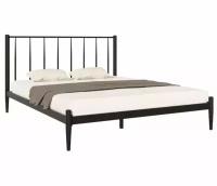 Двуспальная кровать Woodville Бри 160х200 черная