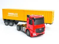 Радиоуправляемый тягач на 2 контейнера Double Eagle Mercedes-Benz Arocs 1/26 2.4G RTR