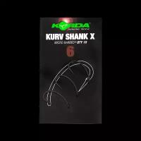 Крючок Kurv Shank с бородкой 10шт