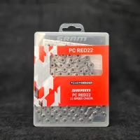 Цепь SRAM PC-RED22, 11 ск., HollowPin (полые пины), с замочком, 114 зв