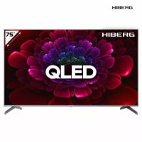 Телевизор HIBERG QLED 75Y Smart TV со встроенным голосовым управлением