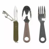 Походная посуда Outdoor Cutlery Set with Pocket Knife