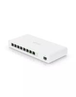 Коммутатор Ubiquiti UISP Switch PoE-коммутатор, 8х 1G RJ45, 1х SFP, раздача 110 Вт