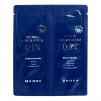 MIZON RETINOL YOUTH 2TYPE [POUCH] Набор: Антивозрастная сыворотка с ретинолом, Антивозрастной крем с ретинолом 1,5+1,5г