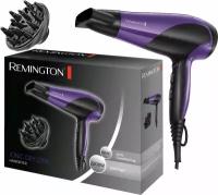 Фен Remington, Набор для укладки волос Ionic Dry D3190, фиолетовый/черный