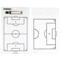 Тактическая доска для футбола TORRES, арт. TR1002S, маркерная, с зажимом