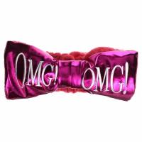 Double Dare, OMG! Reversible Mega Hair Band, Hot Pink Plush & Hot Pink Platinum, 1 Piece