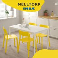 Стол, белый, 125x75 см IKEA MELLTORP мельторп