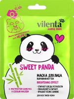 Маска для лица Vilenta Animal mask sweet panda Восстанавливающая 28мл