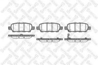 Колодки тормозные дисковые задние для Ниссан Кашкай j10 рестайлинг 2010-2013 год выпуска (Nissan Qashqai j10 рестайлинг) STELLOX 887 001-SX