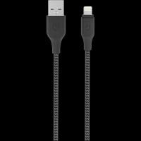 Gerffins Кабель Gerffins USB-A - Lightning, 1м, черно-серый