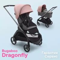 Коляска 2в1 Bugaboo Dragonfly GRAPHITE/GREY MELANGE/MORNING PINK в комплекте