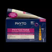 Phyto Phytocyane Сыворотка против выпадения волос для женщин ампулы 5 мл 12 шт+Шампунь укрепляющий 100 мл 1 уп