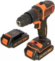 Дрель-шуруповерт Black+Decker BDCHD18KB-QW аккум. патрон:быстрозажимной (кейс в комплекте)