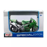 Maisto Мотоцикл Kawasaki Ninja ZX-12R, 1:18 зелёный