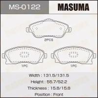 Колодки тормозные дисковые Masuma MS-0122