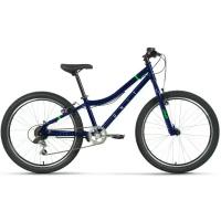 Велосипед Forward Unit 24 1.0 темно-синий/ярко-зеленый 2023 г 12" RB3R46158DBUBGN