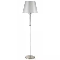 Торшер Crystal Lux NICOLAS PT1 NICKEL/WHITE E27 1*100W никель/прозрачный