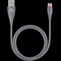 Deppa Кабель Deppa USB Type-A - USB Type-C, серый (1 метр)