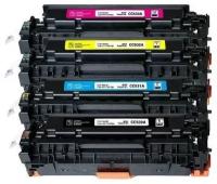 Комплект картриджей HP (304A) 4 совместимых CC530A + CC531A + CC532A + CC533A для HP Color LaserJet CP2020 CP2025 CM2320