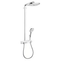 Душевая стойка Hansgrohe Raindance Select E 300 3jet 27127400 Showerpipe белый/хром