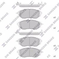 Колодки тормозные дисковые передние для Субару Форестер SJ 2012-2018 год выпуска (Subaru Forester SJ) HI-Q SP1534