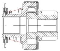 Привод стартера (бендикс) для автомобилей ГАЗ/УАЗ с двигателем ЗМЗ-402/УМЗ-421/4215/4216 (тип Iskra) VCS 0704 StartVolt