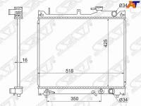 Радиатор охлаждения для Сузуки Гранд Витара 1997-2000 год выпуска (Suzuki Grand Vitara) SAT SK0001-1