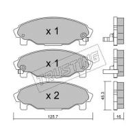 Комплект тормозных колодок, дисковый тормоз, TRUSTING 388.0 (1 шт.)