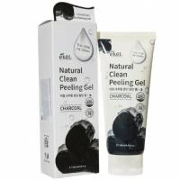 Ekel Пилинг-скатка с экстрактом древесного угля - Charcoal natural clean peeling gel, 180мл